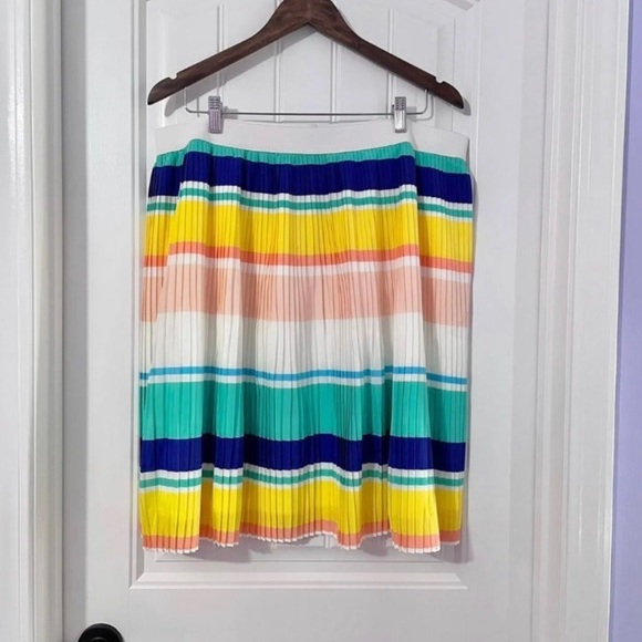 Merona Multicolor Accordion Pleat Plus Skirt XXL - Picture 2 of 4